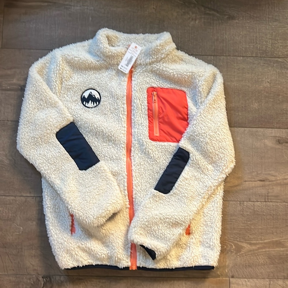 Gymboree boy zip up jacket, size large, brand new with tag